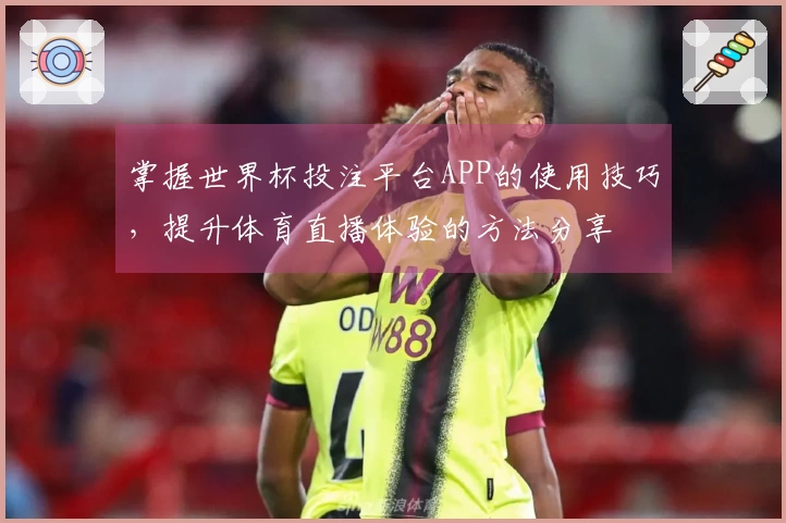 掌握世界杯投注平台APP的使用技巧，提升体育直播体验的方法分享